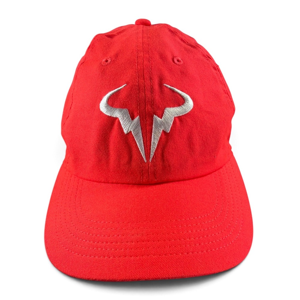 Nike Heritage 86 Rafael Nadal Bull Logo Dri-Fit Hat Mens Orange Adjustable Cap